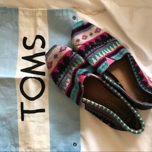 TOMS classic Pink Tamin tribal